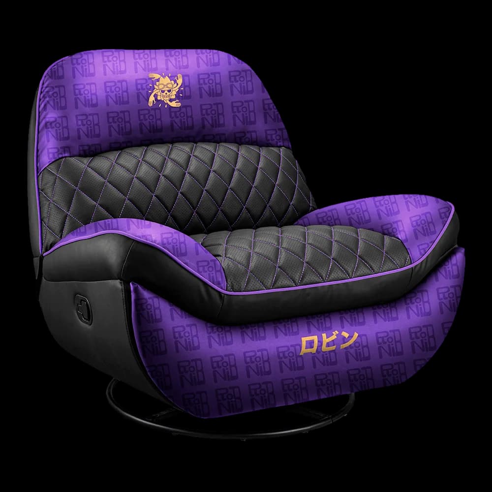 Sofá Gamer Cougar Overlord Edición One Piece Nico Robin / Reclinable y Giratorio / Base TriMotion / Cuero PVC / Soporta Hasta 150kg