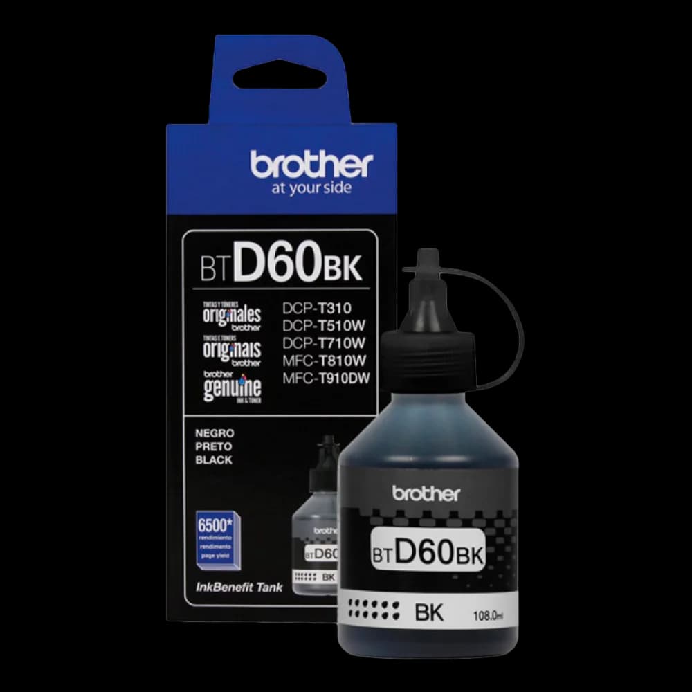 Tanque de Tinta Brother BTD60BK Negro / 6500 Paginas / BTD60BK
