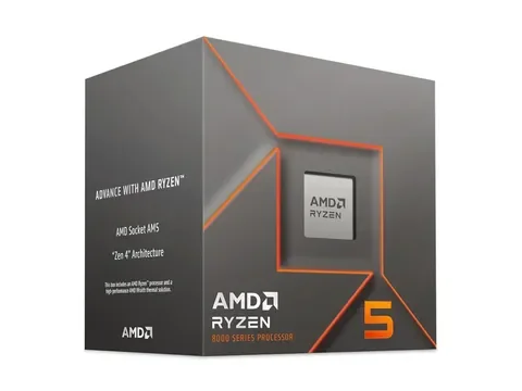 Procesador AMD Ryzen 5 8400F, 6 núcleos, AM5, requiere GPU
