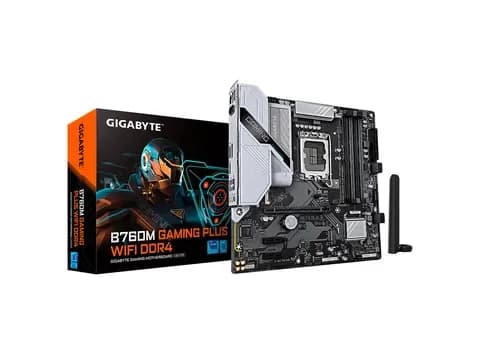 Tarjeta madre Gigabyte B760M Gaming Plus WiFi, LGA1700, DDR4