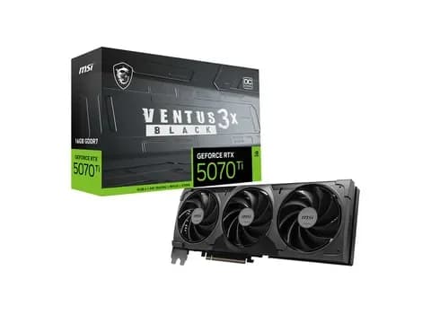 Tarjeta de video MSI Ventus 3X GeForce RTX 5070 Ti OC, 16 GB