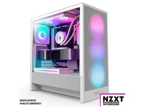 Gabinete NZXT H5 Flow RGB 2024, media torre ATX