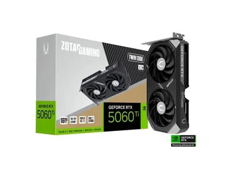 Tarjeta de video Zotac Twin Edge GeForce RTX 5060 Ti, 16 GB