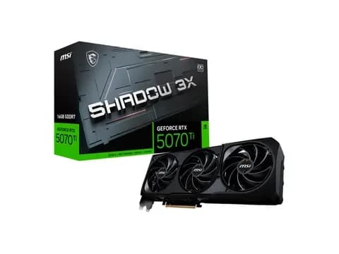 Tarjeta de video MSI Shadow 3X GeForce RTX 5070 Ti OC, 16 GB