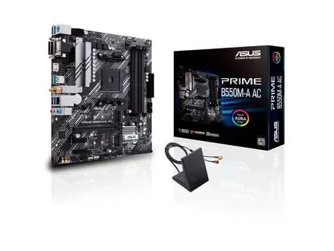 Tarjeta madre ASUS Prime B550M-A AC, AM4, Micro-ATX, DDR4