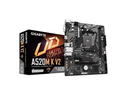 Tarjeta madre Gigabyte A520M K V2, AM4, Micro-ATX, DDR4