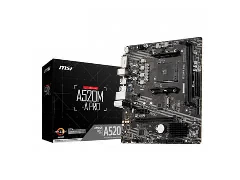 Tarjeta madre MSI A520M-A PRO, AM4, Micro-ATX, DDR4