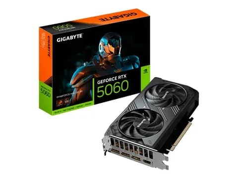 Tarjeta de video Gigabyte GeForce RTX 5060 Windforce MAX OC, 8 GB