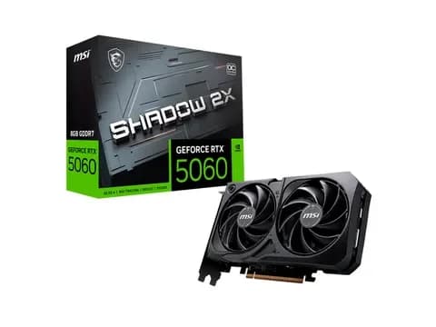 Tarjeta de video MSI GeForce RTX 5060 Shadow 2X OC, 8 GB
