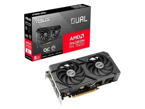 Tarjeta de video ASUS Dual Radeon RX 7600 EVO OC, 8 GB