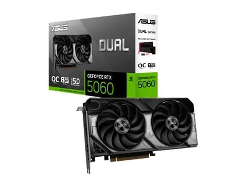 Tarjeta de video ASUS Dual GeForce RTX 5060 OC, 8 GB