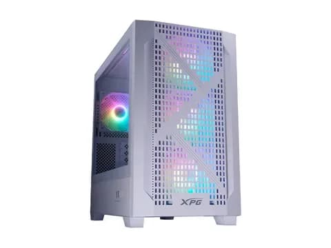 Gabinete XPG Lander 300, Micro-ATX, 4 ventiladores, blanco