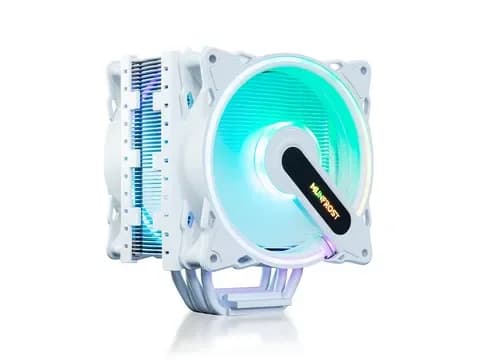Disipador Munfrost Cold Storm White ARGB, doble ventilador