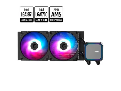 Enfriamiento líquido MSI MAG CoreLiquid A13, radiador de 240 mm