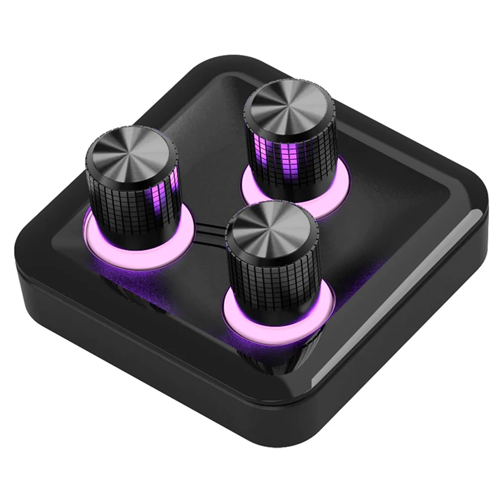 Módulo Cooler Master MasterHUB 3XKNOB / Plataforma Modular Freeform 2.0 / 3 Perillas de Precisión / RGB / MHKB03AA22