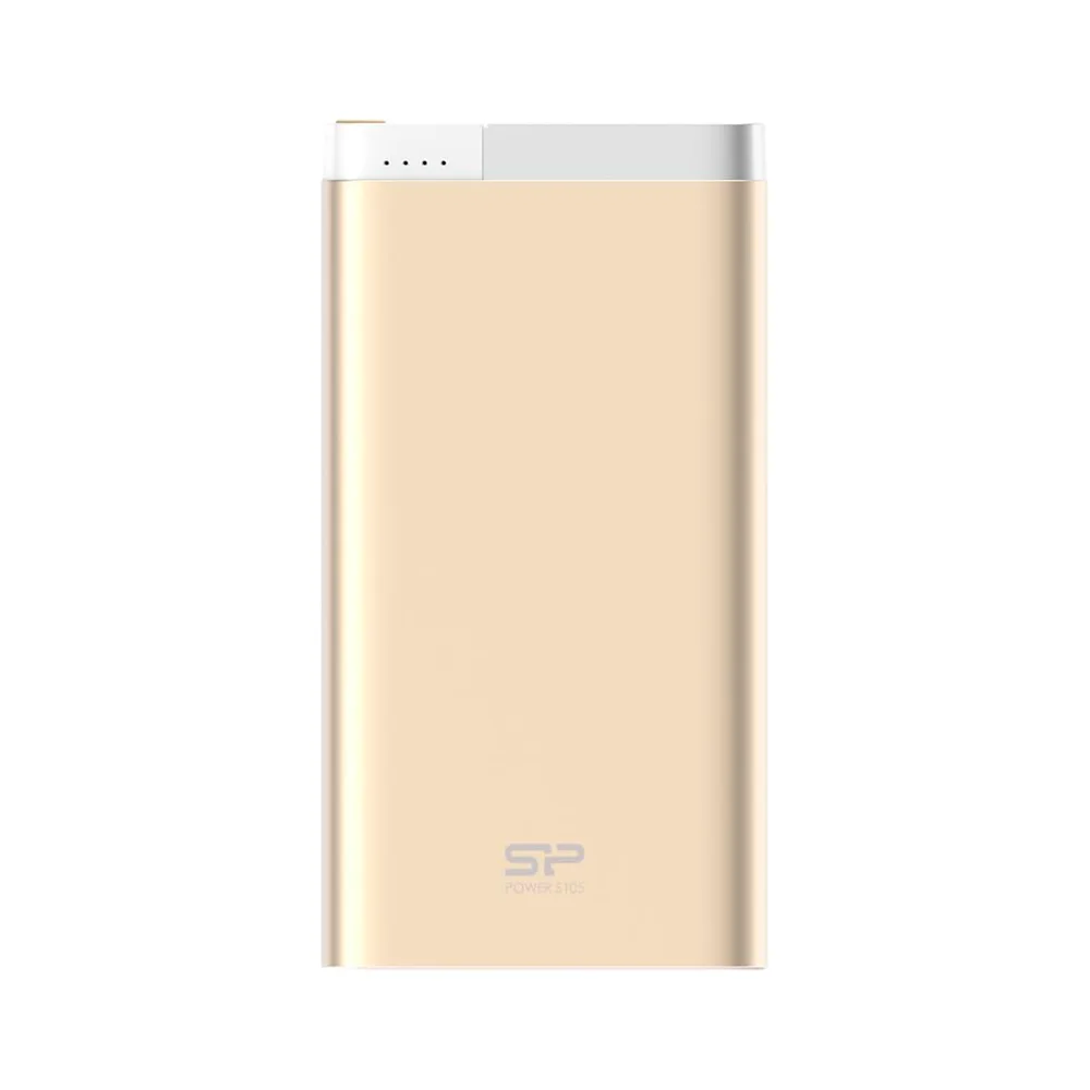 Power Bank Silicon Power Power S105 / Champán / Polímero de litio 10000 mAh / Metal / SP10KMAPBK105P0C