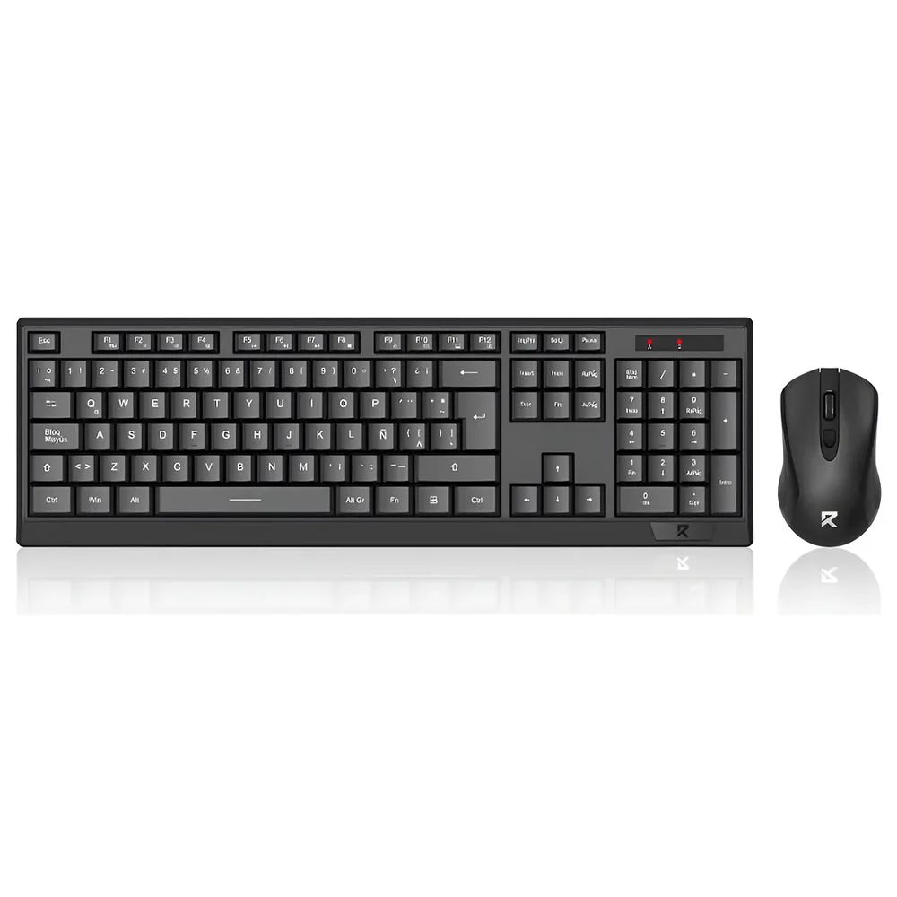 Kit Teclado y Mouse Redragon BS-8343A / Inalámbrico / Negro / BS-8343A
