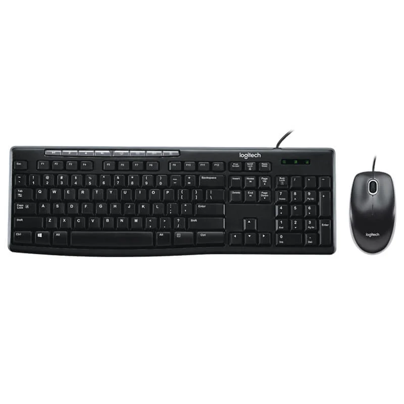 Kit de Teclado y Mouse Alambrico Logitech MK200 / 920-002716