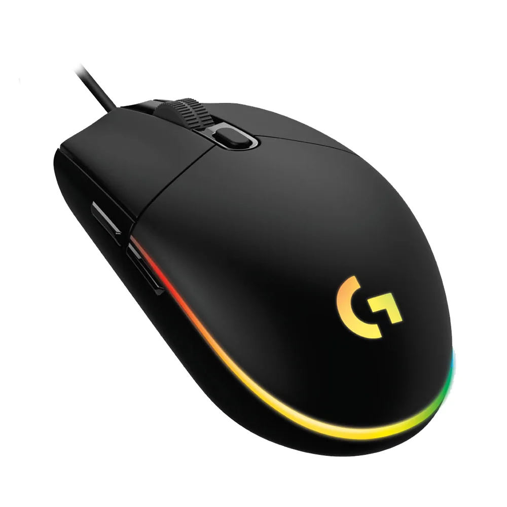 Mouse Gamer Logitech G203 Lightsync Black / Optico / USB / 8000DPI / Led RGB/ 910-005793