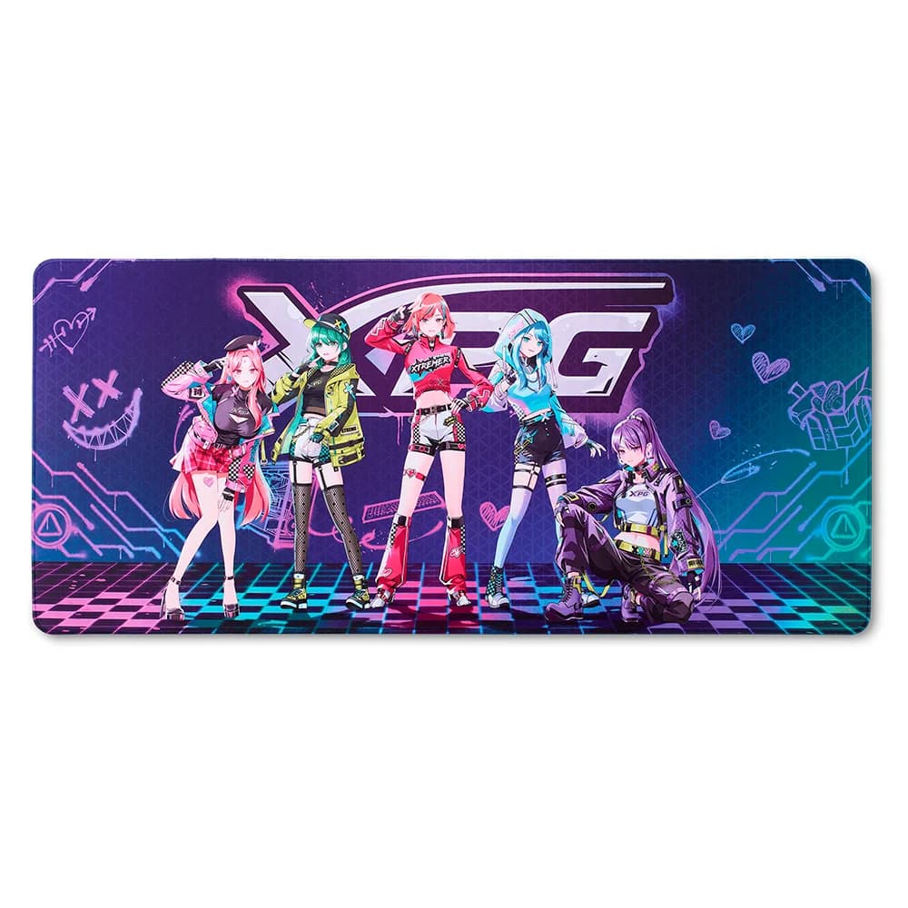 MousePad Gamer XPG Frontline XL XTREME SAGA 04 / 900x400MM / Negro / FRONTLINEXL XTREMESAGA04-BKCWW
