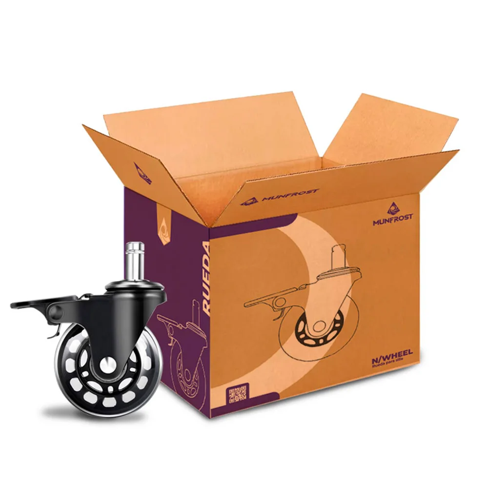 Ruedas Munfrost N/WHEELS / Universales / 5 Piezas / 3 Standar / 2 con freno / Rodamiento suave y silencioso / Tipo patín /