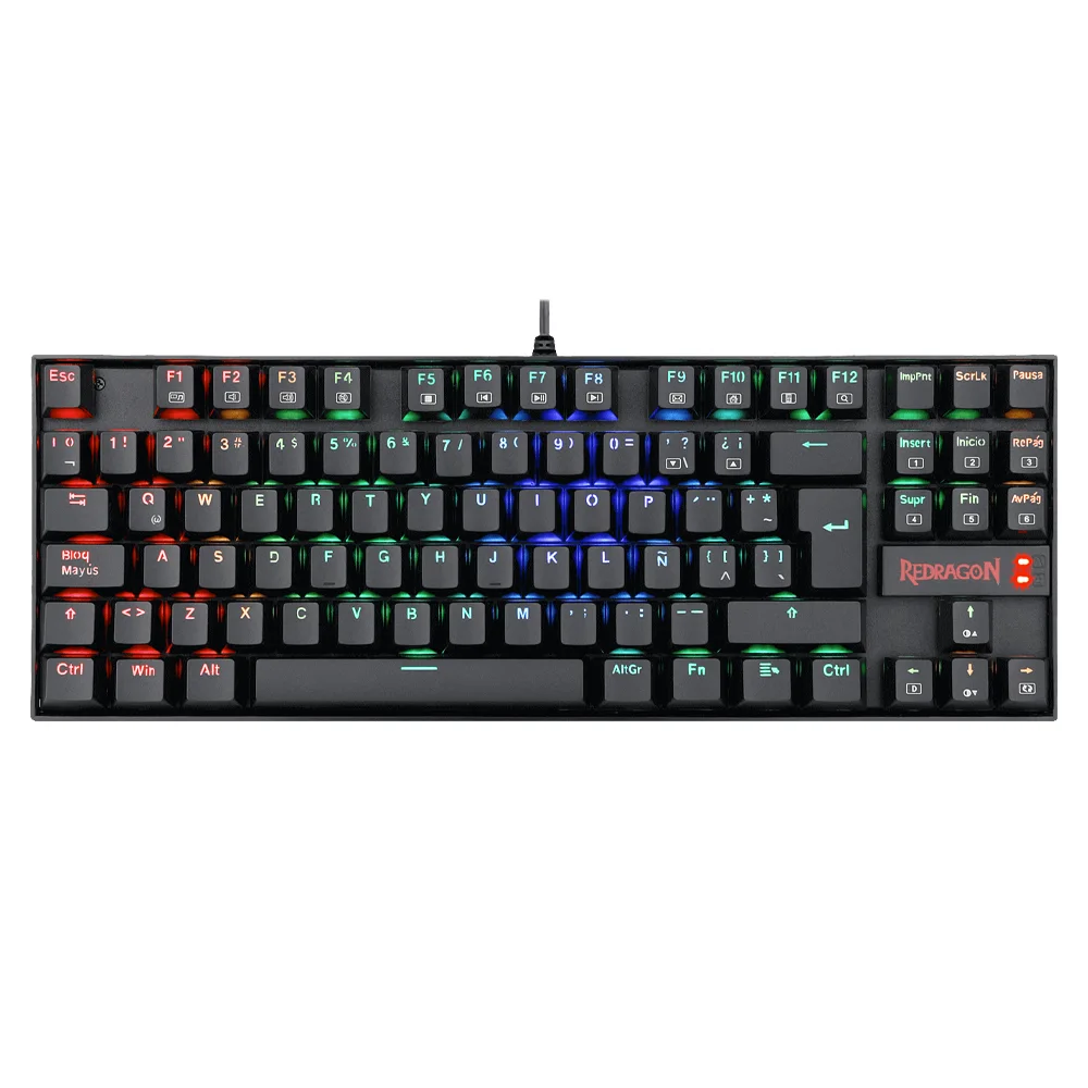 Teclado Gamer Redragon Kumara K552-KR / Teclado Mecánico / Outemu Red / Alámbrico / Negro / K552-KR SP-RED /
