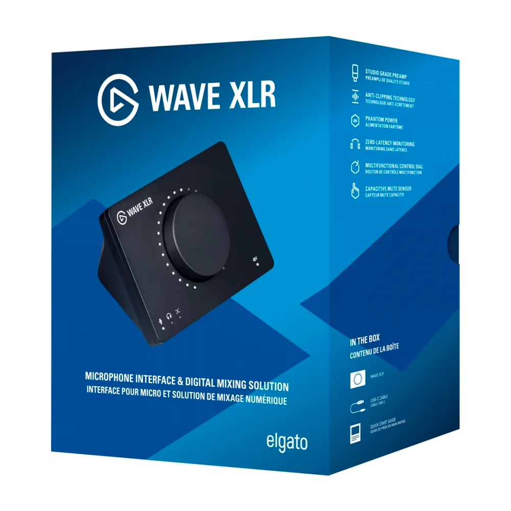 Interfaz de Audio Wave XLR Elgato / USB / XLR / Negro / 10MAG9901