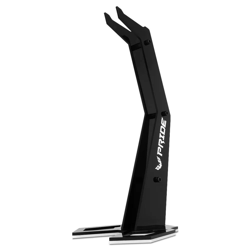 Soporte para headset / Pride Gaming / Color negro - blanco / Universal / Compatible con cualquier headset