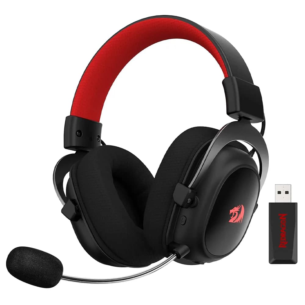 Diadema Gamer Redragon ZEUS PRO H510 / Inalámbricos / Sonido envolvente 7.1 / Controladores de Audio de 53 mm en Almohadillas Para Orejas de Espuma Viscoelástica / H510-PRO