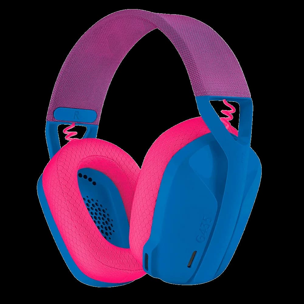 Diadema Gamer Logitech G435 / Microfono / Wireless LightSpeed / PS4 - PS5 - PC - MAC / Azul / Frambuesa - 981-00106