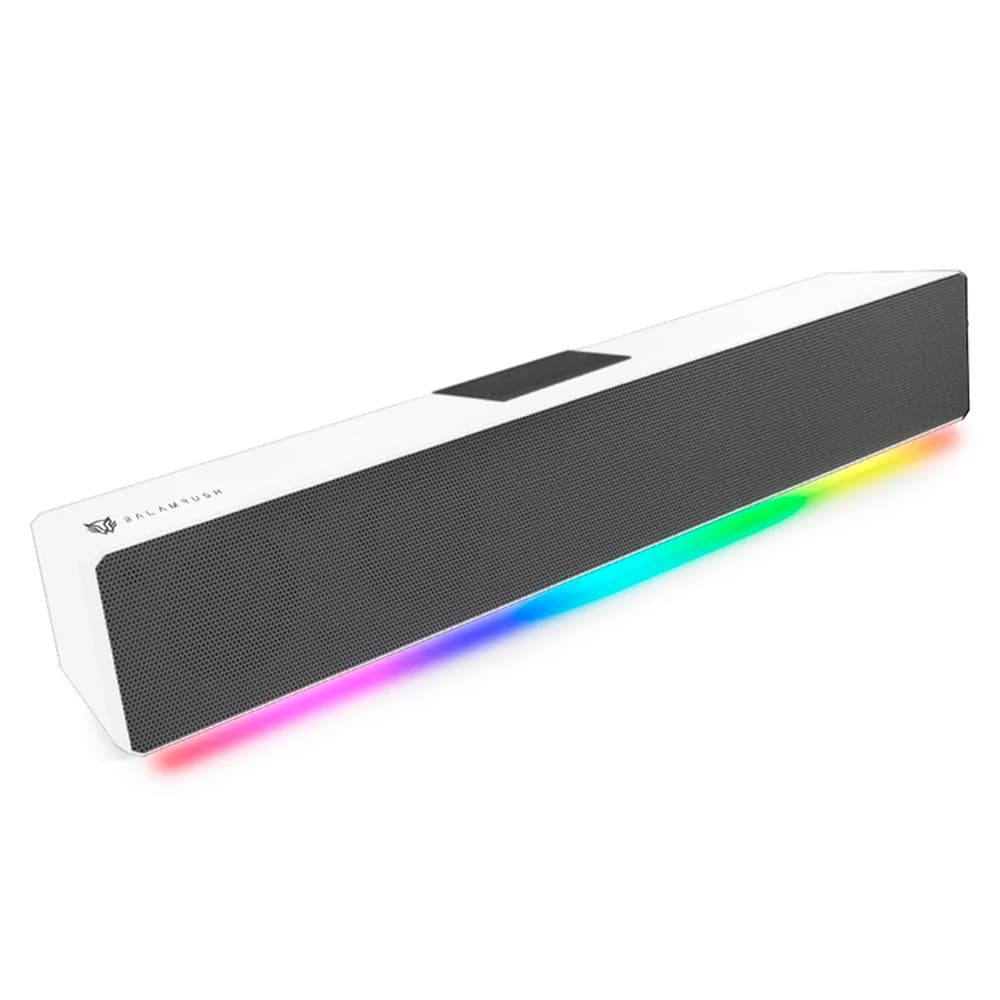 Balam Rush Barra de Sonido Gamer Glimm Bar BG585 / Bluetooth / Alámbrico/Inalámbrico / 10W RMS / Blanco / BR-936965