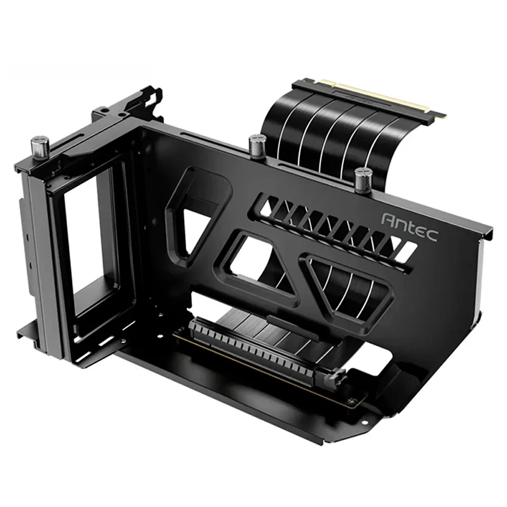 Soporte Vertical para Tarjeta de Video Antec SHIFT / PCIe 4.0 x16 / Cable Riser 190mm / Compatible RTX 40 Series / Negro / AT-ARCVB-BK190-PCIE4-RTX40