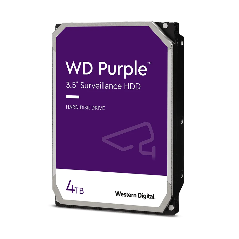 Disco Duro Interno WD Purple 4TB 3.5" SATA 3 / Para Sistemas de Videovigilancia / WD44PURZ