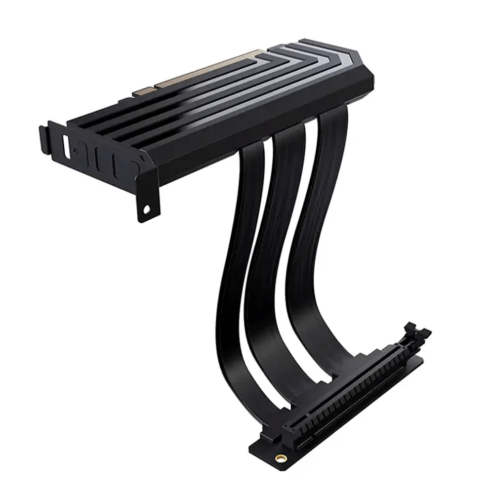 Cable Riser de Lujo HYTE PCIE40 4.0 / Color Negro / ACC-HYTE-PCIE40-B