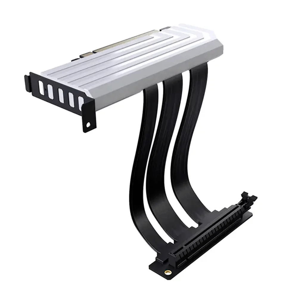 Cable Riser de Lujo HYTE PCIE40 4.0 / Color Blanco / ACC-HYTE-PCIE40-W