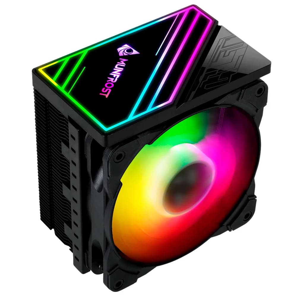 Disipador para CPU Munfrost Cold Wind RGB - Ventilador de 120mm - Compatible con procesadores Intel y AMD - Listo para LGA 1700 / OFFMUNFROST