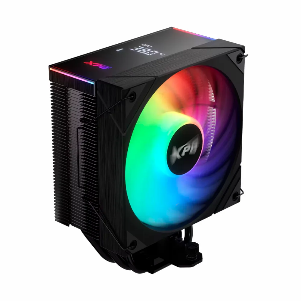 Disipador XPG MAESTRO / 120mm / Para CPU Intel-AMD / 800-1800RPM / Digital / 4 Heatpipes de Cobre / MAESTROPLUS42SA-BKCWW