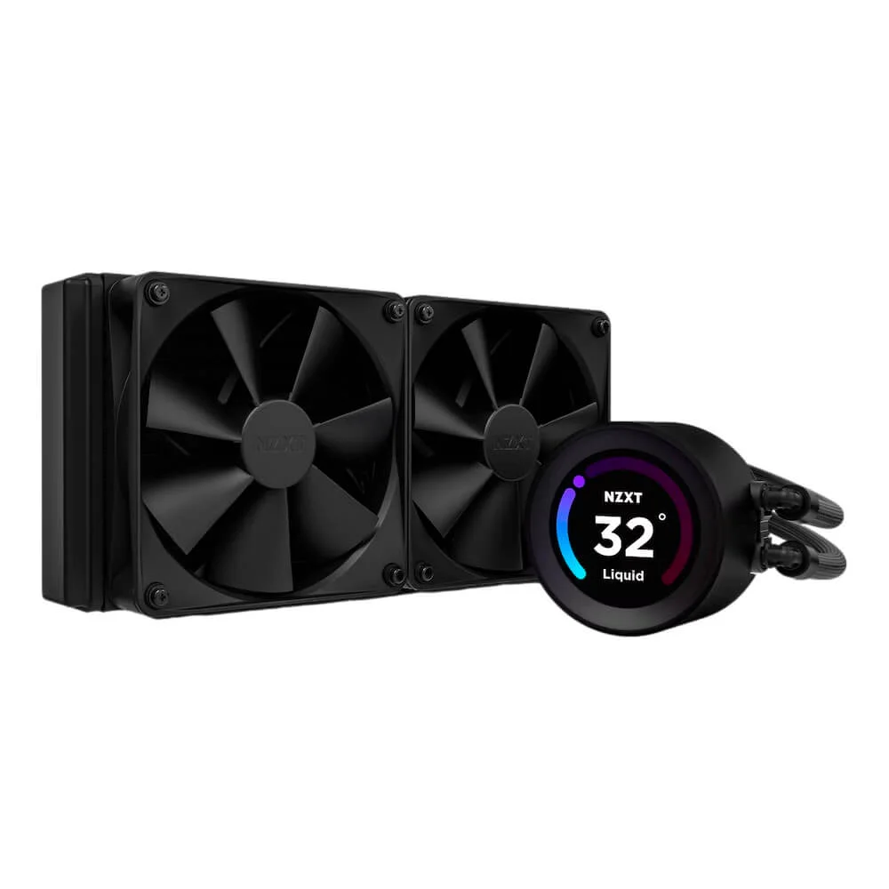 Sistema de Enfriamiento Liquido NZXT Kraken Elite 240 Black / 240mm / RGB en Bomba / Negro / Bomba Separada / RL-KN24E-B1/