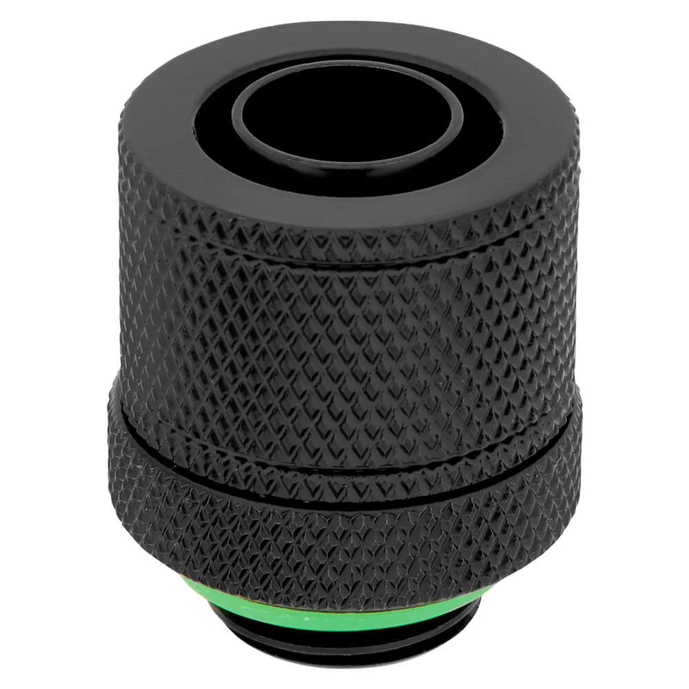 Fitting de compresión Corsair Hydro X Series XF Softline / 10/13mm (3/8” / 1/2”) DI/DE / Negro / Pack de 4 unidades / Para tubo flexible / CX-9051002-WW