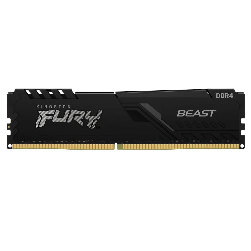 Memoria RAM DDR4 16GB 3200MHz Kingston Fury Beast 1 Modulo Negro KF432C16BB1/16
