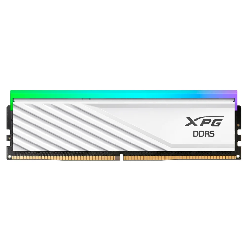 Memoria RAM XPG Lancer Blade RGB DDR5 / 6000MHz / 16GB / Non-ECC / CL48 / XMP / Blanca / AX5U6000C4816G-SLABRWH XMP/EXPO incompatible con Ryzen 8000 series
