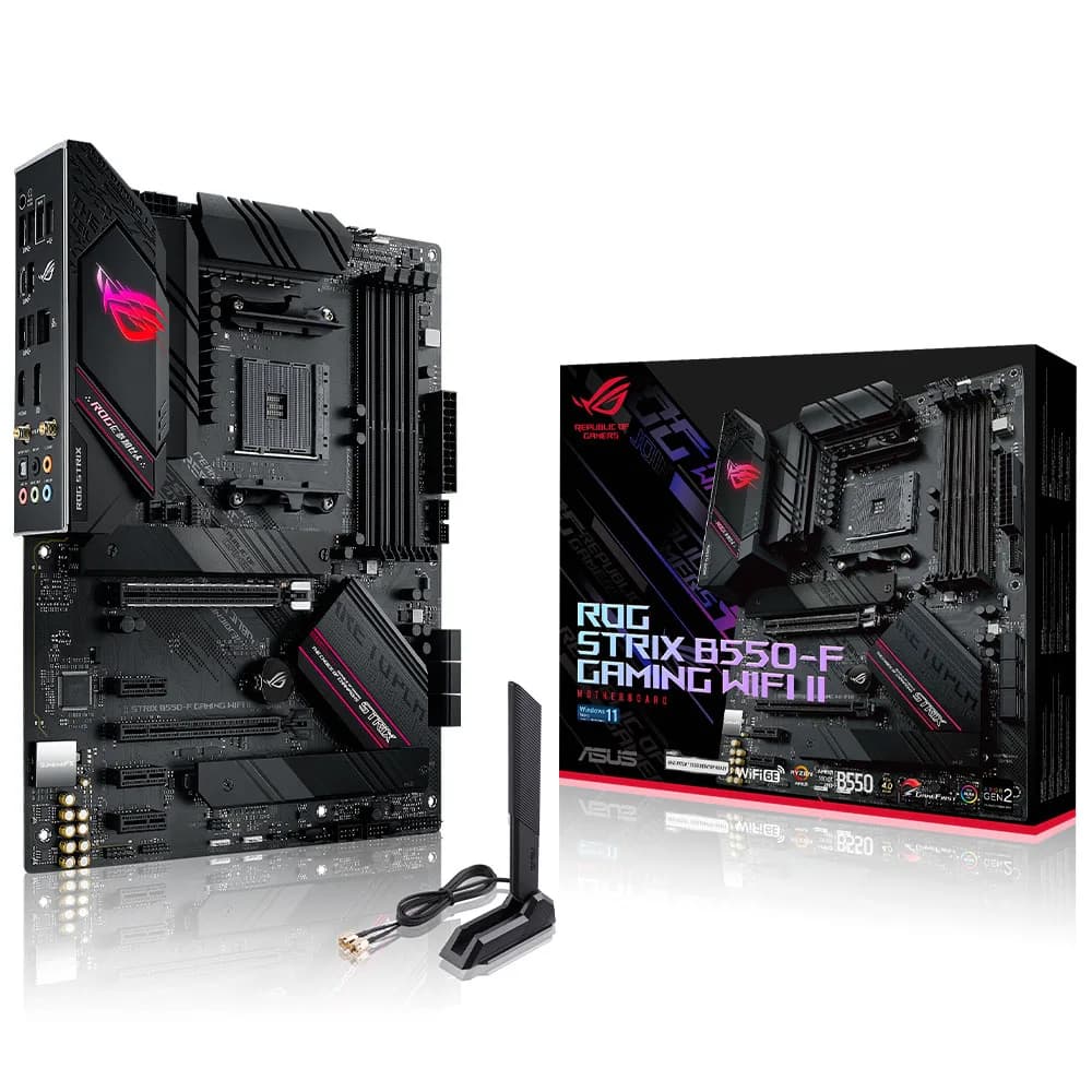 Tarjeta Madre Asus ROG STRIX B550-F GAMING WIFI II / Socket AM4 / AMD B550 / ATX / DDR4 / AMD Ryzen 5000 / ROG B550-F GAMING WI-FI II