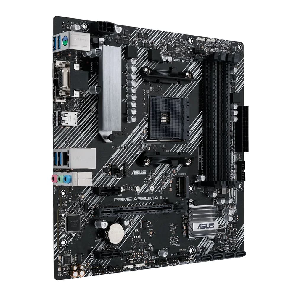 Tarjeta Madre Asus PRIME A520M-A-ll/CSM Socket AM4 AMD Ryzen 3ra Generación Ready A520 Micro ATX / DDR4