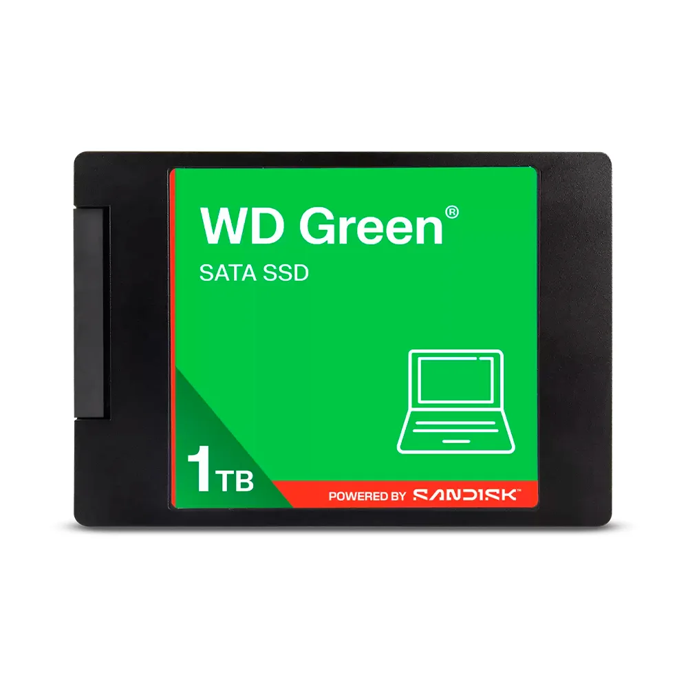 Unidad de Estado Sólido SSD WD Sandisk Green / 1TB / SATA / 545 MB/s Lectura secuencial / 2.5 / WDS100T5G0A-00CPT0