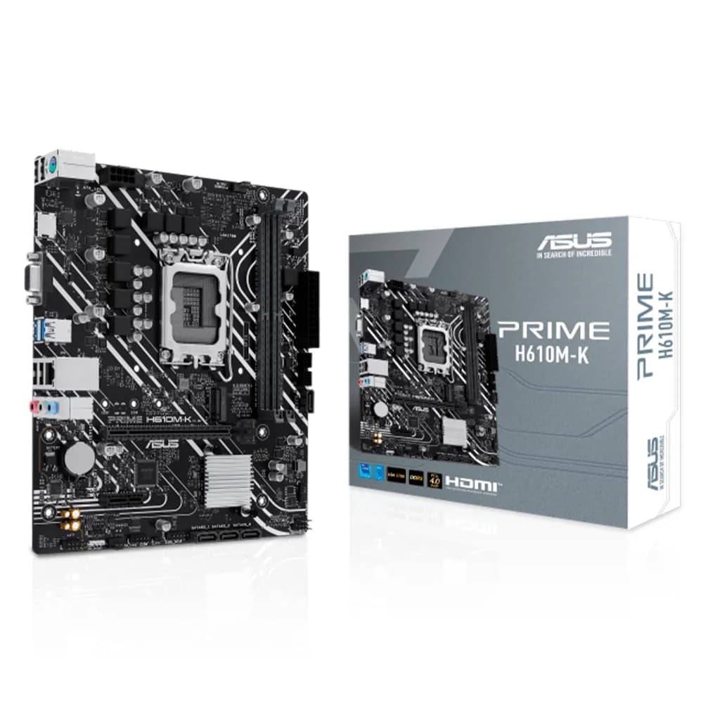 Tarjeta Madre ASUS H610M-K / LGA1700 / Micro-ATX / Intel H610 / HDMI / Up To 96GB DDR5 / PRIME H610M-K