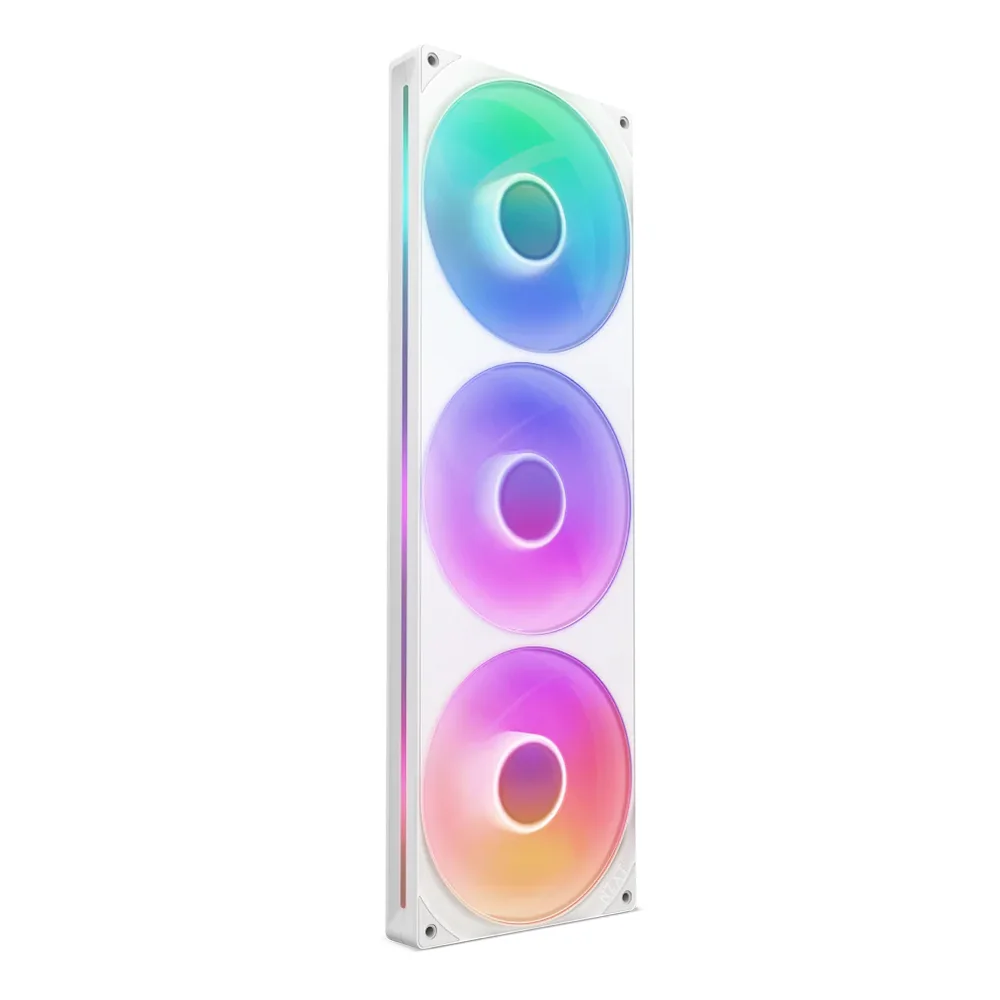Unidad de Ventilador Monocasco NZXT F420 RGB Core / De un Solo Marco / 420mm / 3 Ventiladores RGB de 140mm / Control de Velocidad e Iluminación / Alta presión Estática y Flujo de Aire / RF-U42HF-W1