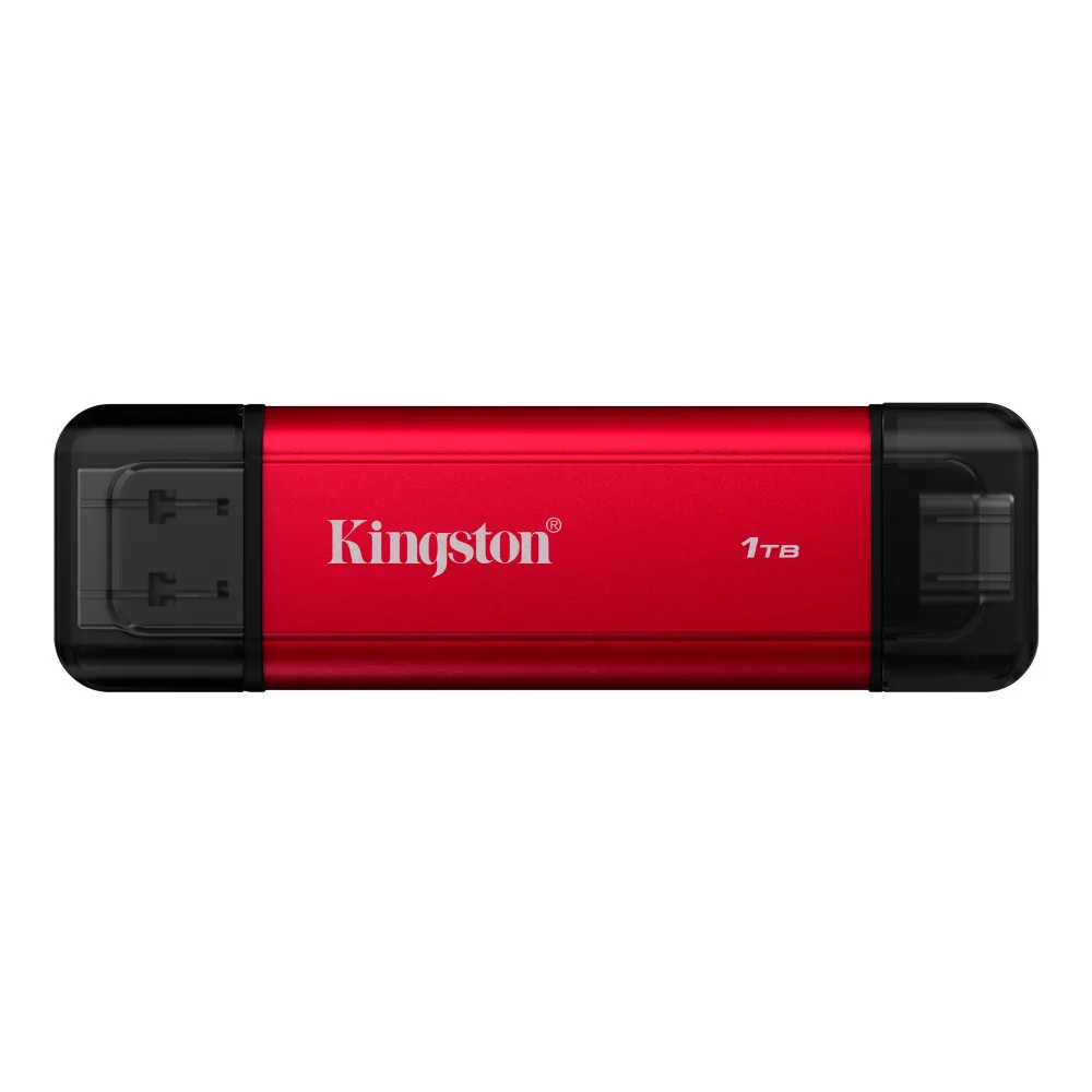 SSD Externo Kingston Dual Portable SSD / 1TB / USB-C/USB-A / Rojo / SPSD/1TB