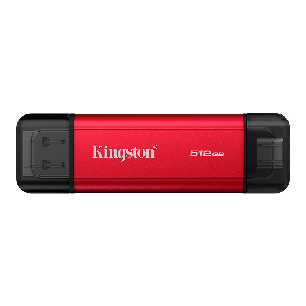 SSD Externo Kingston Dual Portable SSD / 512GB / USB-C/USB-A / Rojo / SPSD/512GB