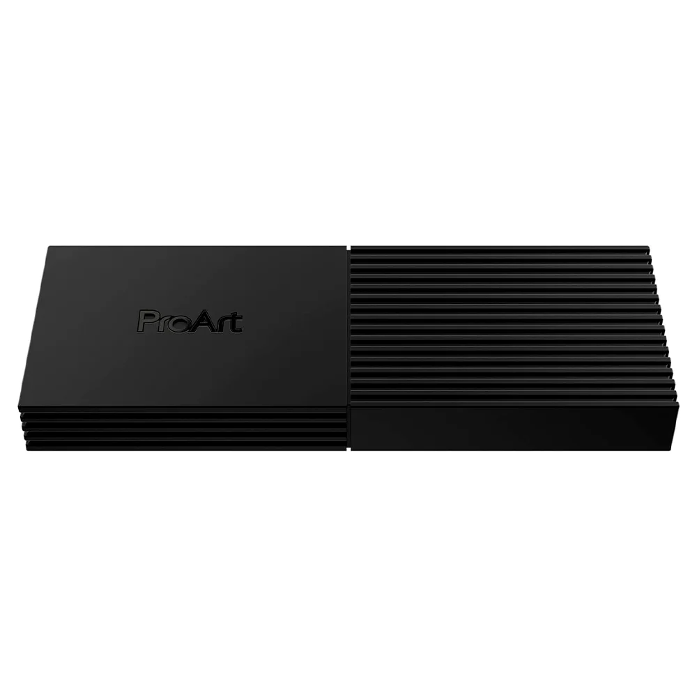 Enclosure ASUS ProArt PA40SU para SSD M.2 NVMe / USB4 Type-C 40Gbps / Compatible 2230 y 2280 / Refrigeración Inteligente de 4 Niveles / Tool-Free / ProArt SSD Dashboard / ESD-P1NL