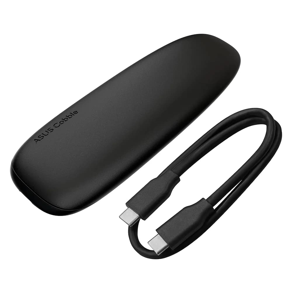 Enclosure ASUS Cobble para SSD M.2 NVMe y SATA / USB 3.2 Gen 2 Type-C 10Gbps / Compatible 2242, 2260 y 2280 / Hasta 4TB / IP55 / Tool-Free / ESD-A1A Black